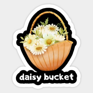 Daisies Minimalist Flora Positive Vintage Retro Sticker